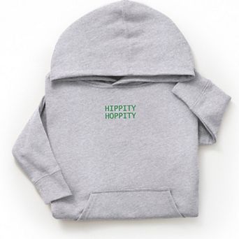 The Juniper Shop Embroidered Hippity Hoppity Stacked Youth Hoodie
