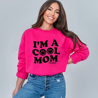 Simply Sage Market S.W.Smiley I'm A Cool Mom Smiley Face Sweatshirt