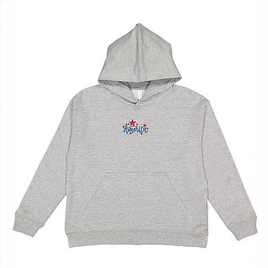 The Juniper Shop Embroidered America Stars Youth Hoodie
