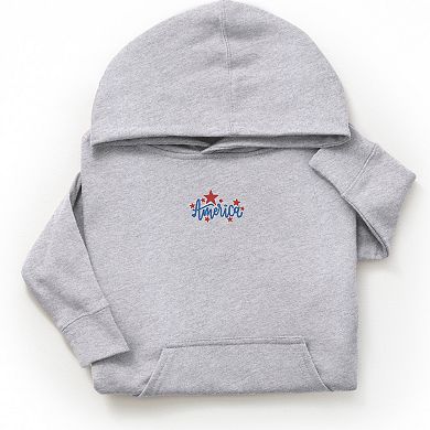 The Juniper Shop Embroidered America Stars Youth Hoodie