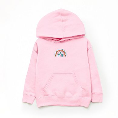 The Juniper Shop Embroidered Rainbow Heart Youth Hoodie