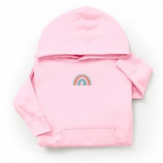 The Juniper Shop Embroidered Rainbow Heart Youth Hoodie