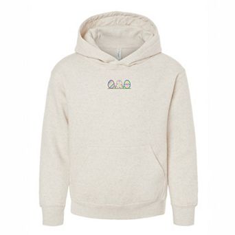 The Juniper Shop Embroidered Easter Eggs In Grass Youth Hoodie