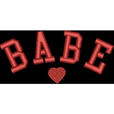 The Juniper Shop Embroidered Babe Heart Youth Hoodie