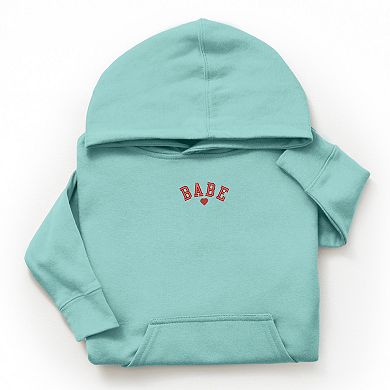 The Juniper Shop Embroidered Babe Heart Youth Hoodie