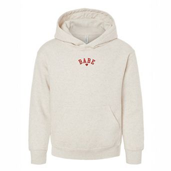 The Juniper Shop Embroidered Babe Heart Youth Hoodie