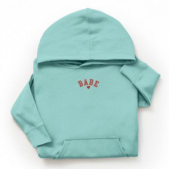 The Juniper Shop Embroidered Babe Heart Youth Hoodie