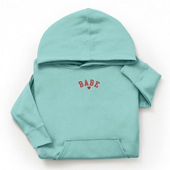 The Juniper Shop Embroidered Babe Heart Youth Hoodie