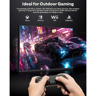 Gaming Series Outdoor TV 3840*2160 UHD 120Hz Weatherproof Dolby Atmos