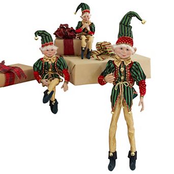 BrylaneHome 24H Posable Christmas Elf