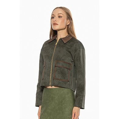 Women's ALEXIA ADMOR Front Zip Utility Jacket