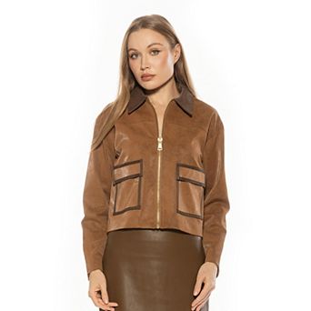 Women's ALEXIA ADMOR Front Zip Utility Jacket