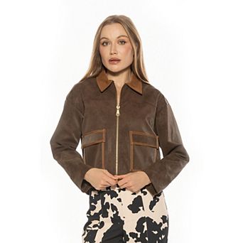 Women's ALEXIA ADMOR Front Zip Utility Jacket