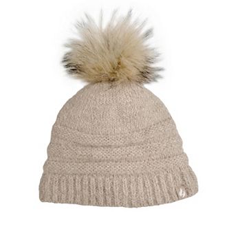 Women's Heat Holders Heatweaver Lined Wool Blend Pom Pom Beanie
