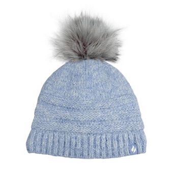 Women's Heat Holders Heatweaver Lined Wool Blend Pom Pom Beanie