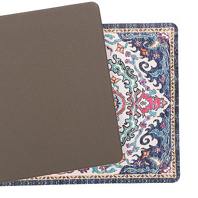 World Rug Gallery Bohemian Medallion Cushioned Anti-Fatigue Kitchen Mat