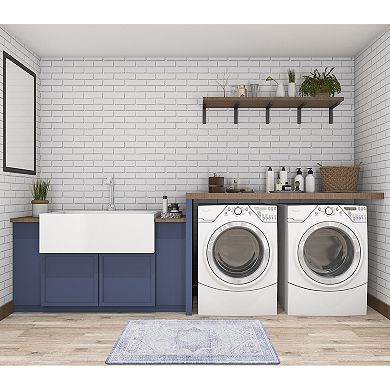 World Rug Gallery Traditional Bohemian Cushioned Anti-Fatigue Kitchen Mat