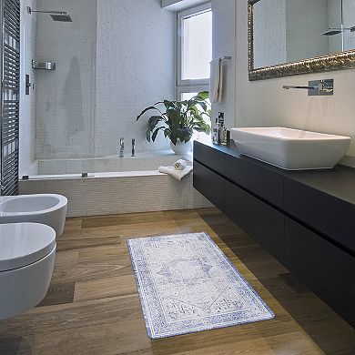 World Rug Gallery Traditional Bohemian Cushioned Anti-Fatigue Kitchen Mat