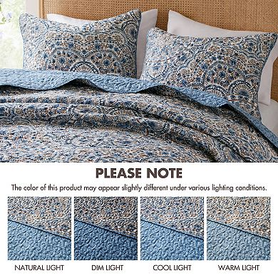 510 Design Valerie Boho Floral Reversible Quilt