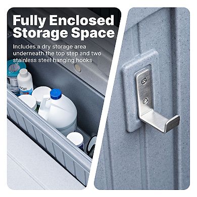 Step2 Hot Tub Storage Steps With Handrails