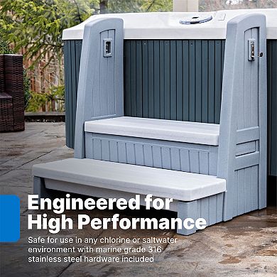 Step2 Hot Tub Storage Steps With Handrails