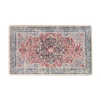 World Rug Gallery Transitional Medallion Cushioned Anti-Fatigue Kitchen Mat