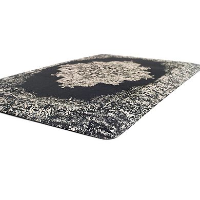World Rug Gallery Distressed Medallion Cushioned Anti-Fatigue Kitchen Mat