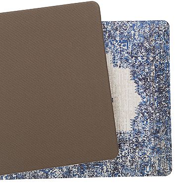 World Rug Gallery Distressed Medallion Cushioned Anti-Fatigue Kitchen Mat