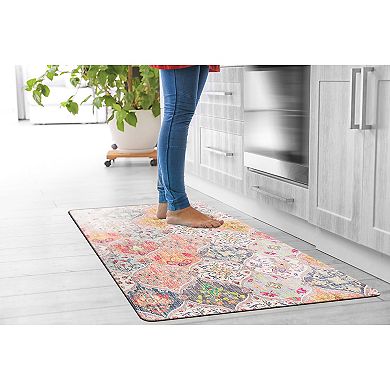 World Rug Gallery Transitional Cushioned Anti-Fatigue Kitchen Mat