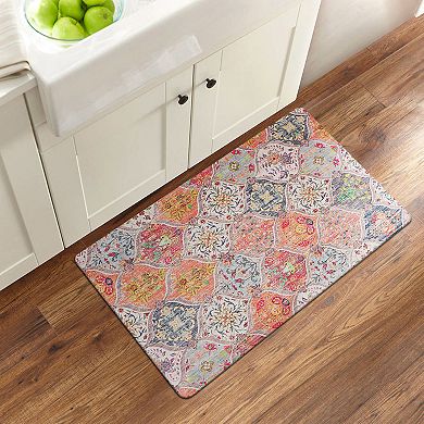 World Rug Gallery Transitional Cushioned Anti-Fatigue Kitchen Mat
