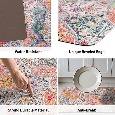 World Rug Gallery Transitional Cushioned Anti-Fatigue Kitchen Mat