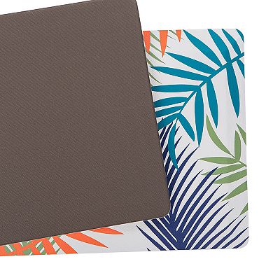 World Rug Gallery Floral Leaves Anti-Fatigue Kitchen Mat