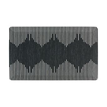 World Rug Gallery Bohemian Stripe Cushioned Anti-Fatigue Kitchen Mat