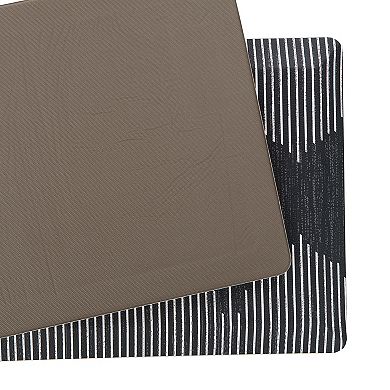 World Rug Gallery Bohemian Stripe Cushioned Anti-Fatigue Kitchen Mat