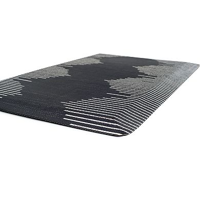 World Rug Gallery Bohemian Stripe Cushioned Anti-Fatigue Kitchen Mat