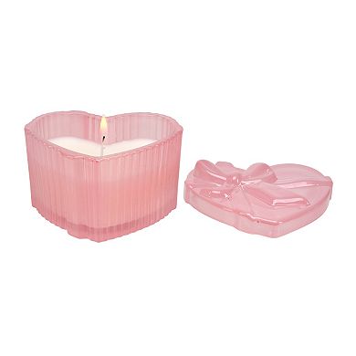 Celebrate Together™ Valentine's Day Heart-Shaped Glass 3-oz. Candle with Lid