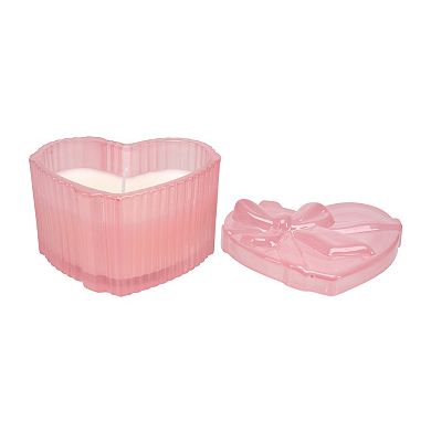 Celebrate Together™ Valentine's Day Heart-Shaped Glass 3-oz. Candle with Lid
