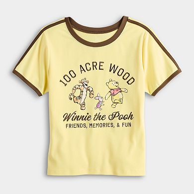 Juniors' Winnie the Pooh Graphic Baby Tees Matchback