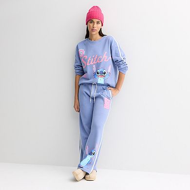 Juniors' Disney's Stitch Graphic Lounge Pants