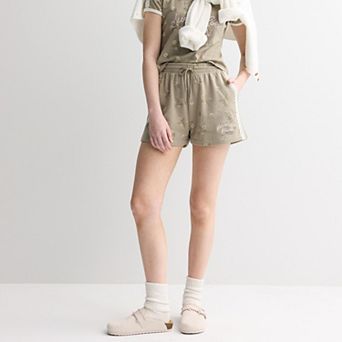 Juniors' Disney's Bambi Graphic Lounge Shorts