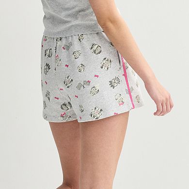 Juniors' Graphic Lounge Shorts