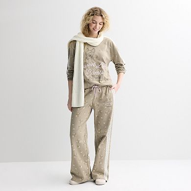 Juniors' Disney's Bambi Graphic Fleece Pullover