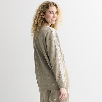 Juniors' Disney's Bambi Graphic Fleece Pullover