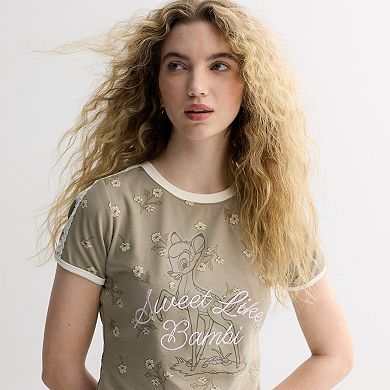 Juniors' Disney's Bambi Graphic Baby Tees