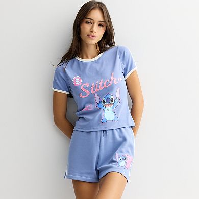 Juniors' Disney Stitch Graphic Tee
