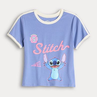 Juniors' Disney Stitch Graphic Tee