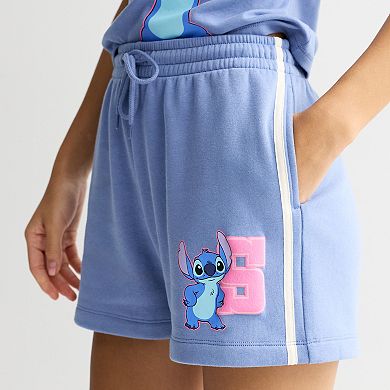 Juniors' Disney Stitch Graphic Lounge Shorts