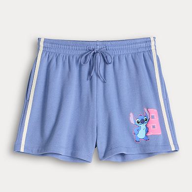 Juniors' Disney Stitch Graphic Lounge Shorts