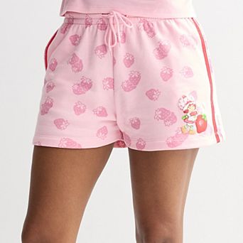 Juniors' Strawberry Shortcake Graphic Lounge Shorts