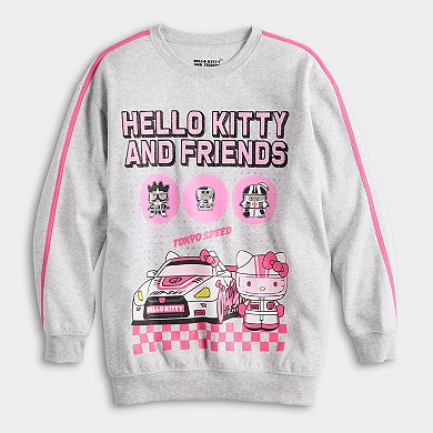 Juniors' Hello Kitty Graphic Fleece Pullover